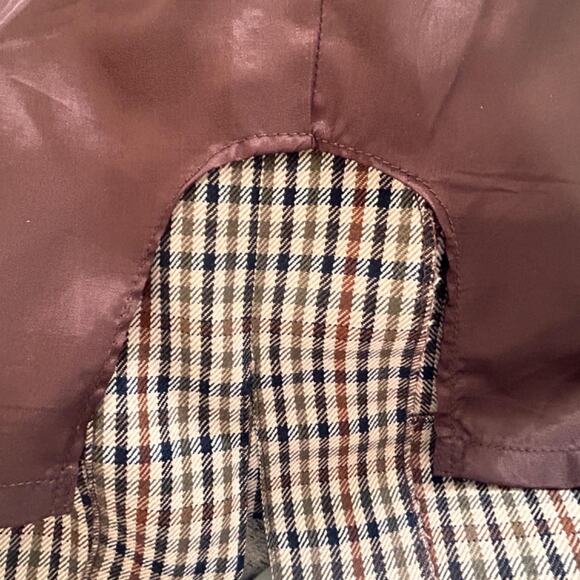 vintage 70s wool mini skirt plaid lined women's size small - Picture 5 of 7